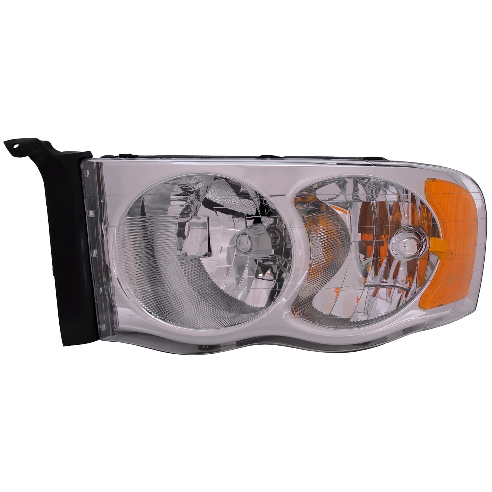 Headlight Driver Side CAPA Certified Fits 2002-2005 Dodge Ram 1500/2500/3500 Pickup Late Design. Includes Park/Signal/Marker Lamp