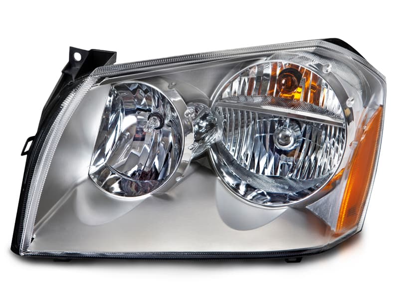 Halogen Headlight Chrome Left Driver Side Fits 2005-2007 Dodge Magnum