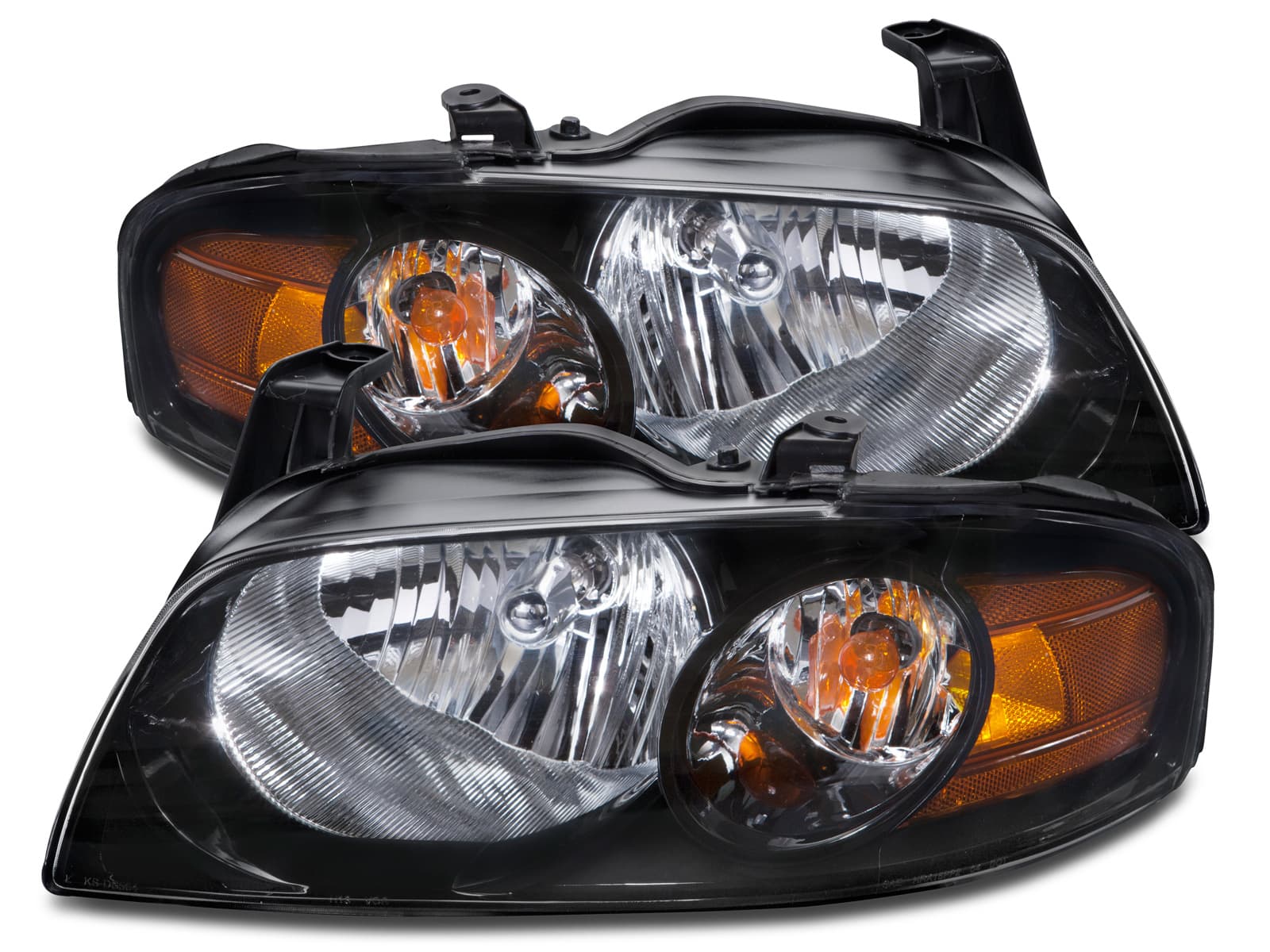 Halogen Headlights Set Left Driver Right Passenger Pair Assembly Fits 2004-2006 Nissan Sentra SE-R