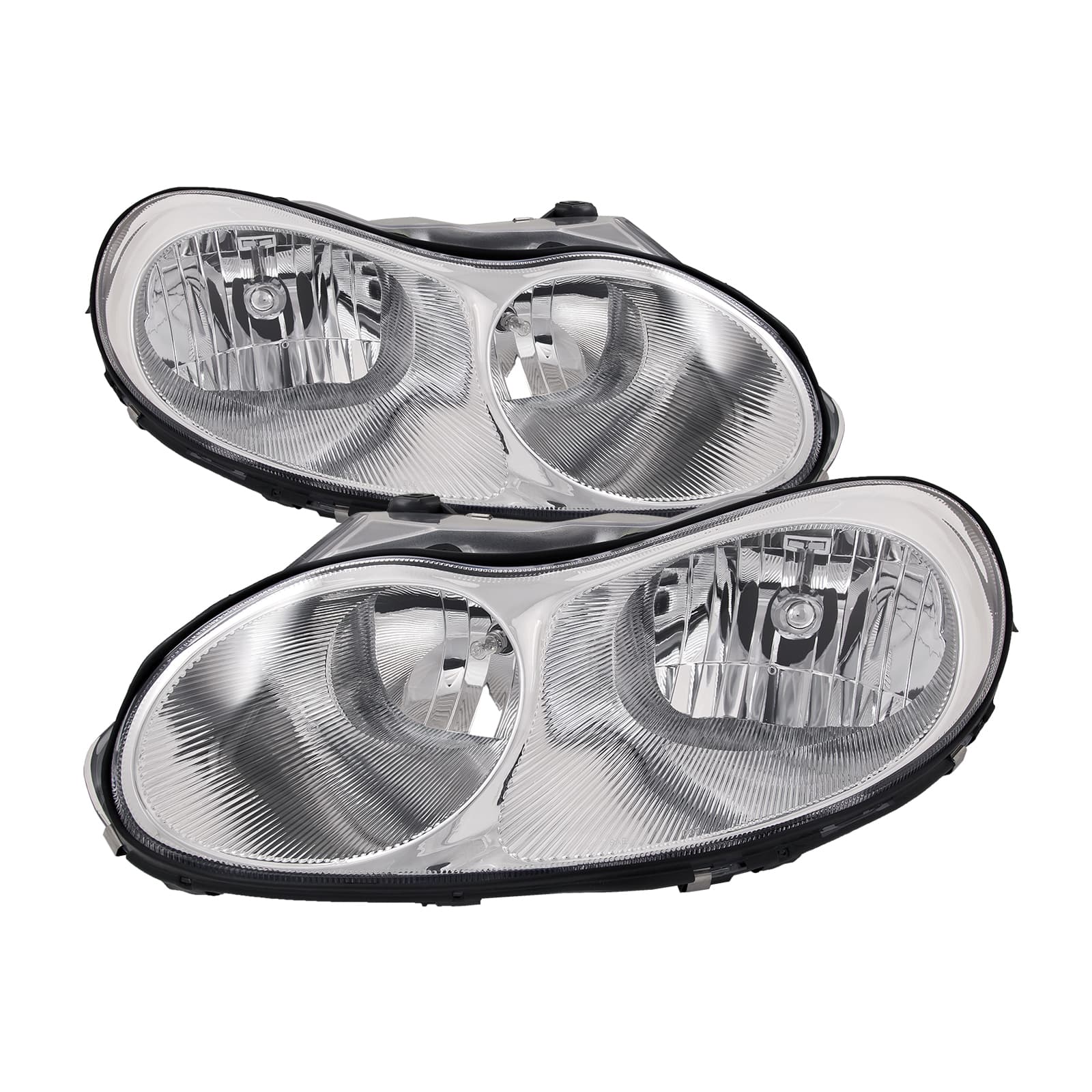 Headlights Set Halogen Type Pair Fits 1998-2001 Chrysler Concorde LX/LXi 2.7L/3.2L