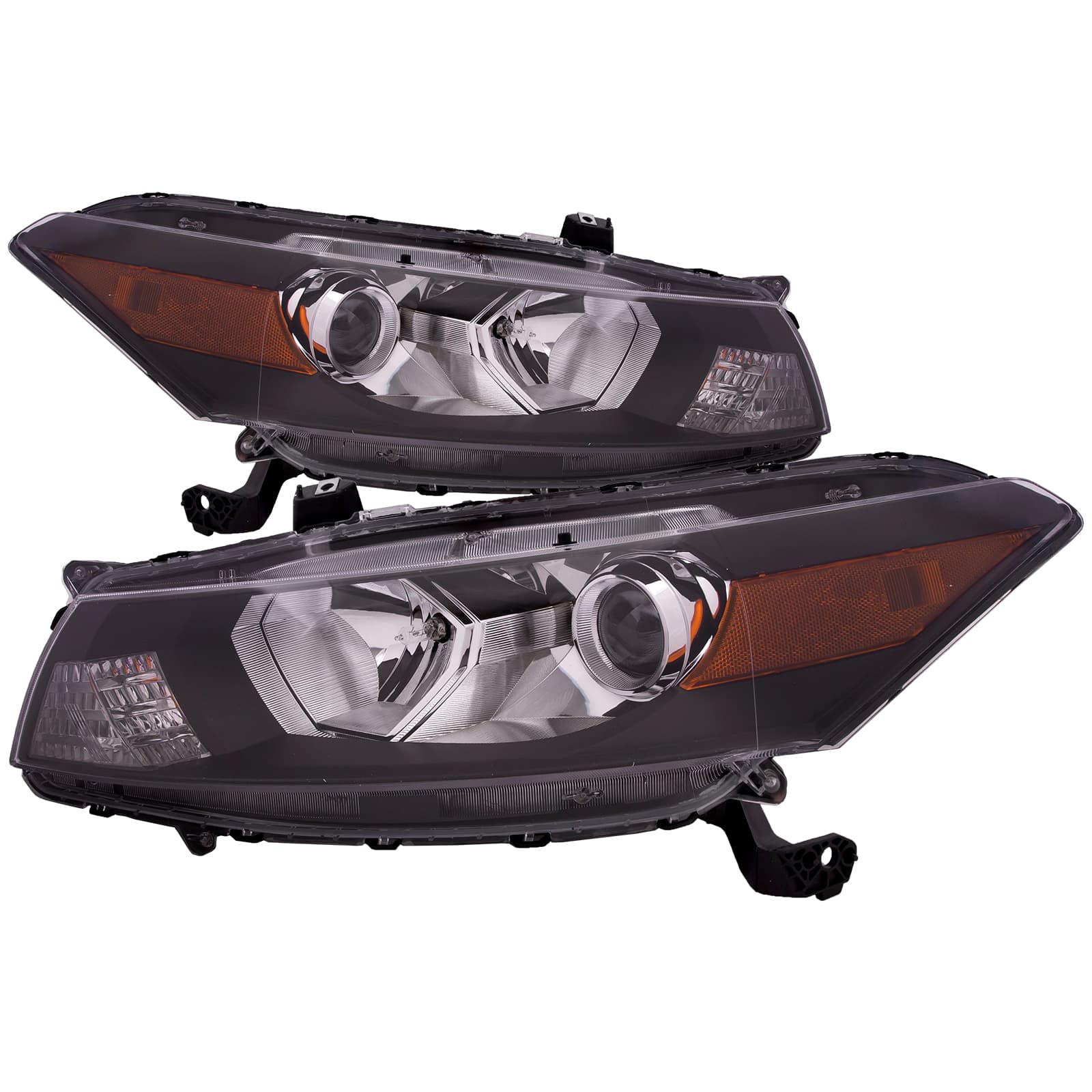 Halogen Headlights 2-Door Coupe Set Driver Left Passenger Right Pair Fits 2008-2012 Honda Accord