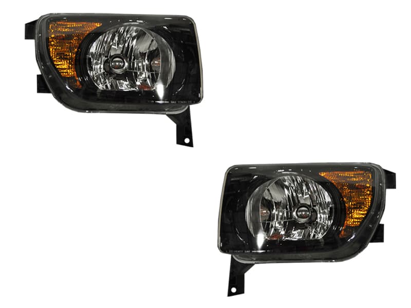Headlights Set Fits 07-08 Honda Element EX LX Model Black Housing