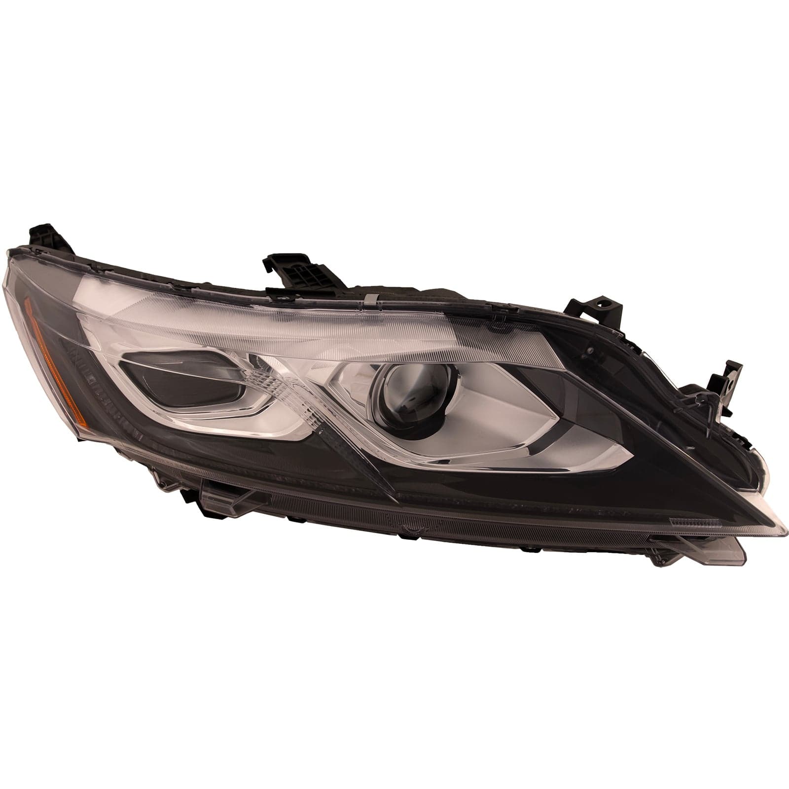 Headlight For Mitsubishi Eclipse Cross 18-19 Right Passenger CAPA Certified Halogen Headlight With Black Housing