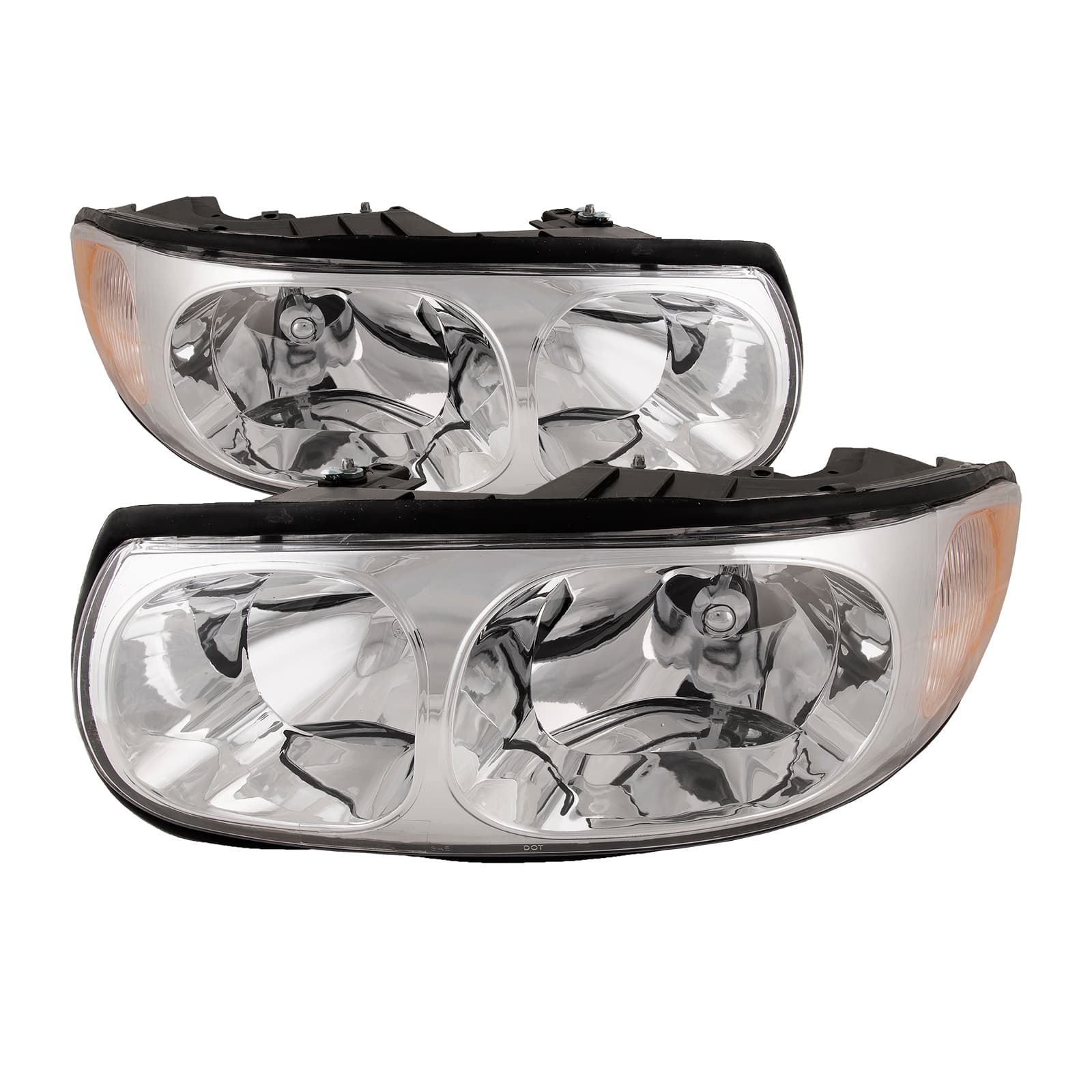 Headlights Pair Halogen Fits 2000-2005 Buick LeSabre Custom Model