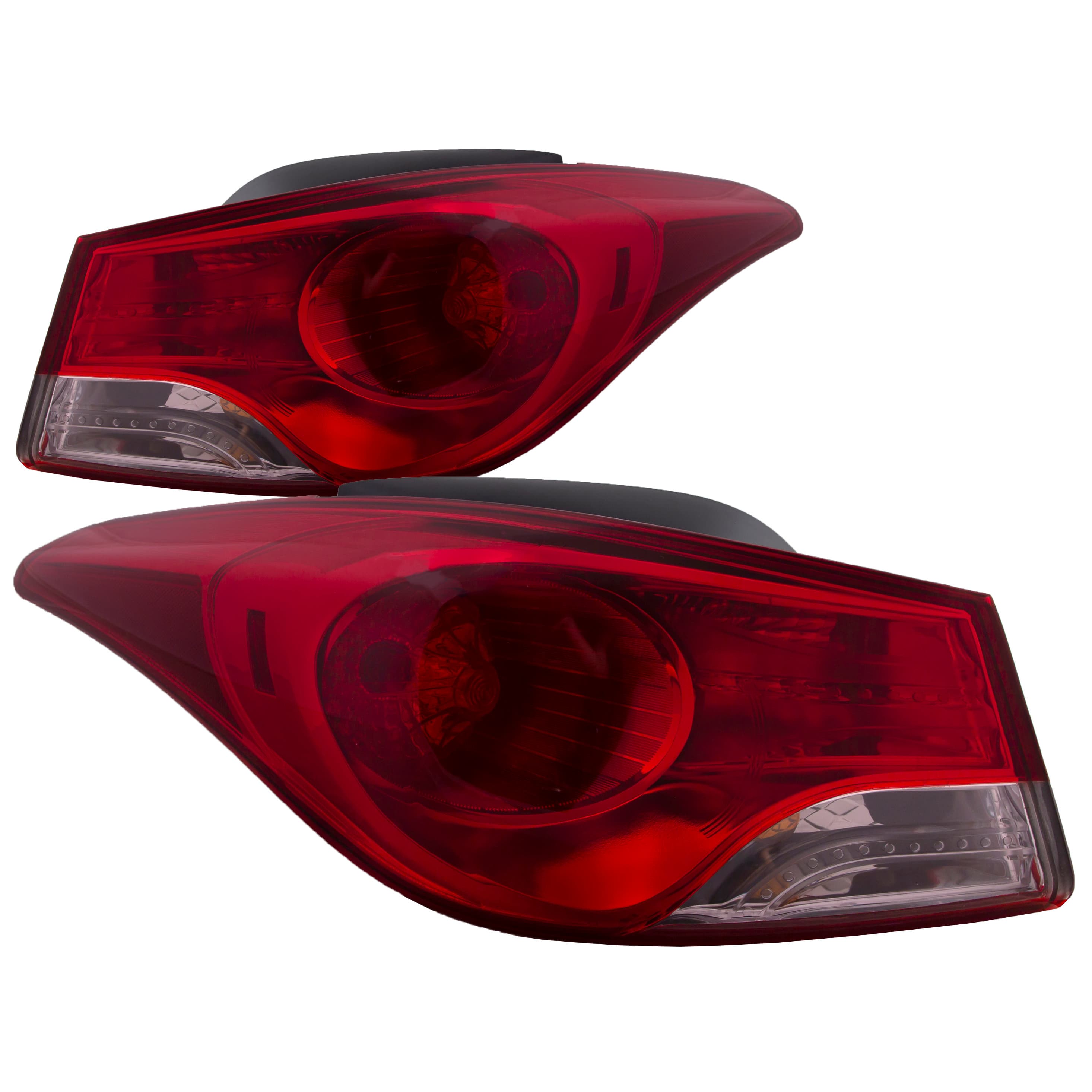 Tail Lights Set 4Dr Sedan Fits 2011-2013 Hyundai Elantra (USA Built)