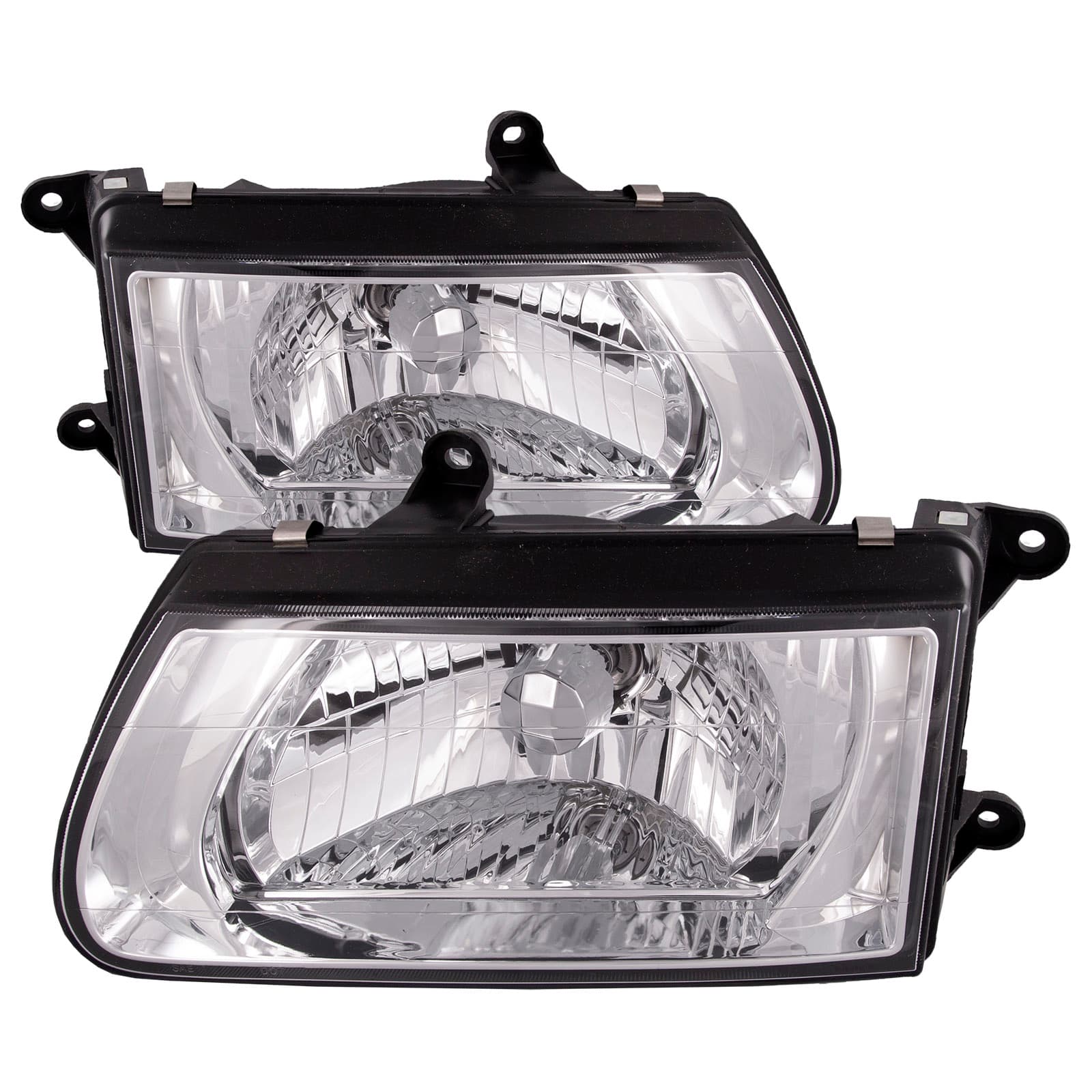 2000-2002 Isuzu Rodeo /Honda Passport Headlights Set Driver Left Passenger Right Halogen Replacement Assembly