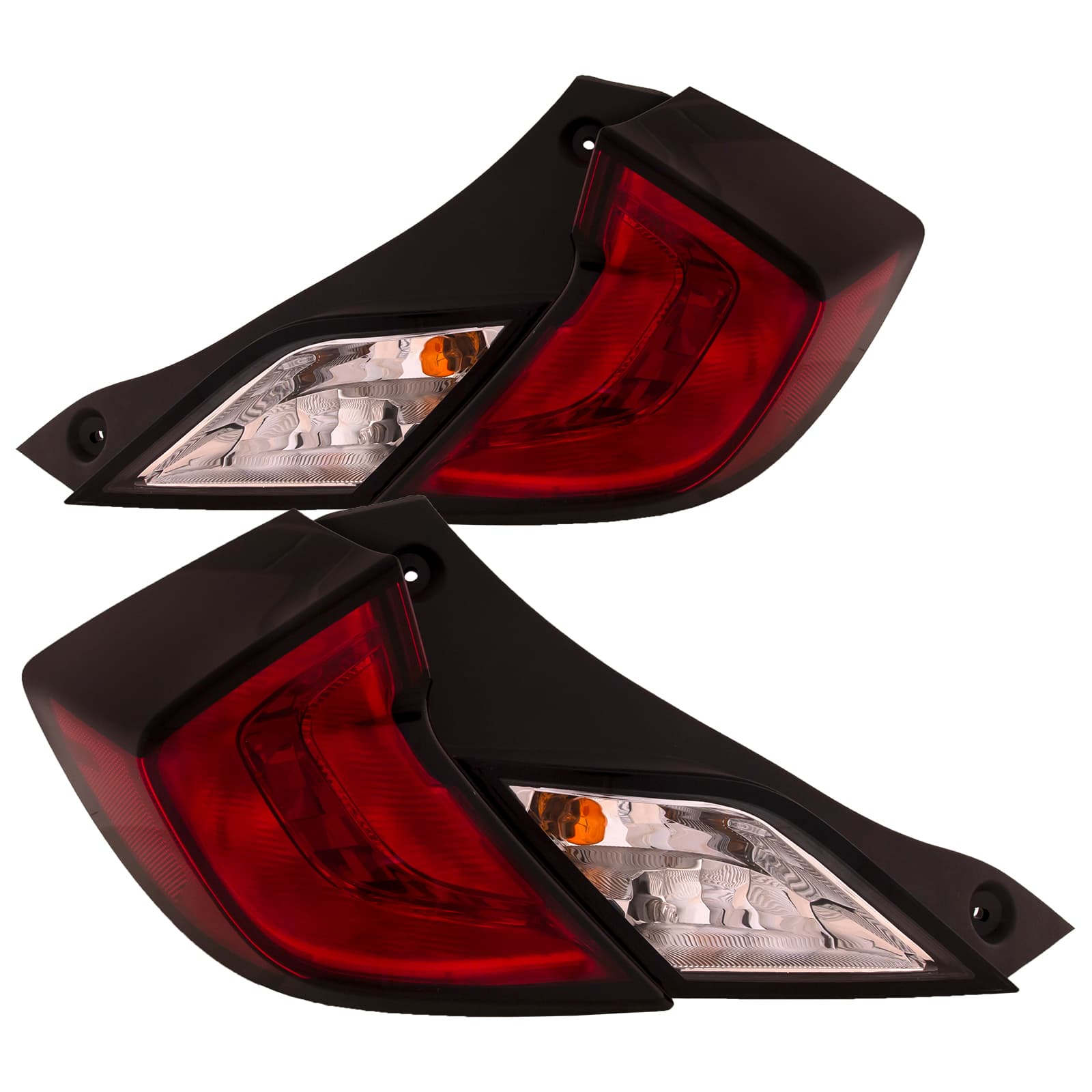 Tail Lights Set Fits 16-20 Honda Civic Coupe Pair Outer Tail Lamps