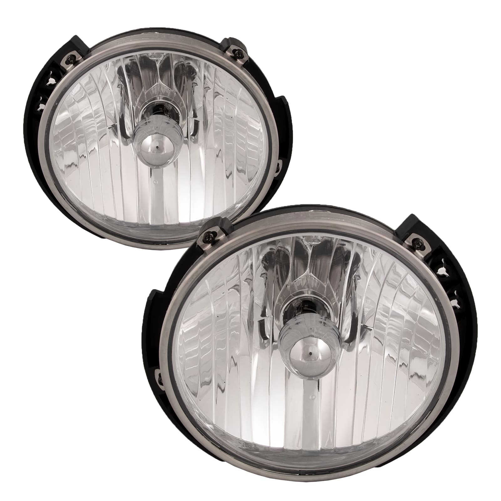Headlights Halogen Set Driver Left Passenger Right Pair Assembly Fits 2007-2018 Jeep Wrangler 08-09-10