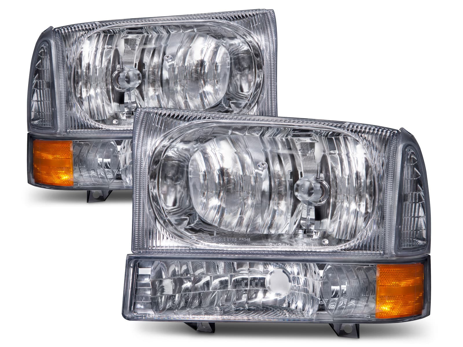 Headlight Park Signal Light Set Fits 99-04 Ford Excursion F-250 F-350 F-450 F-550 Super Duty Excursion