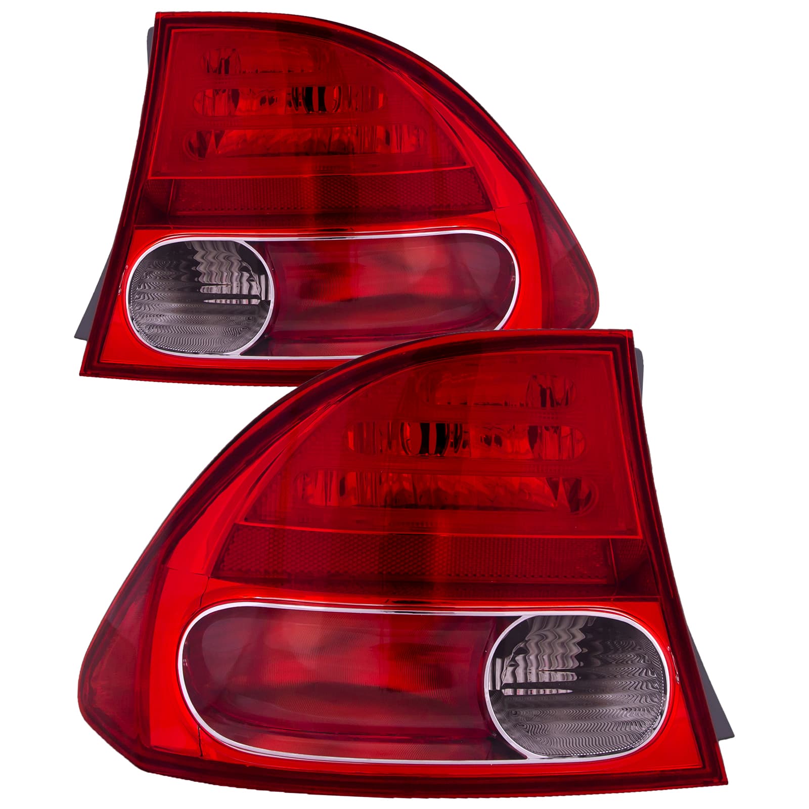 06-08 Honda Civic Tail Lights Driver And Passenger Side Set