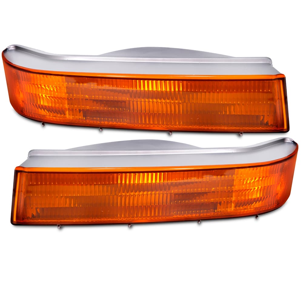 Park Signal Lights Set Fits 1992-1997 Ford F-Series/1992-1996 Ford Bronco