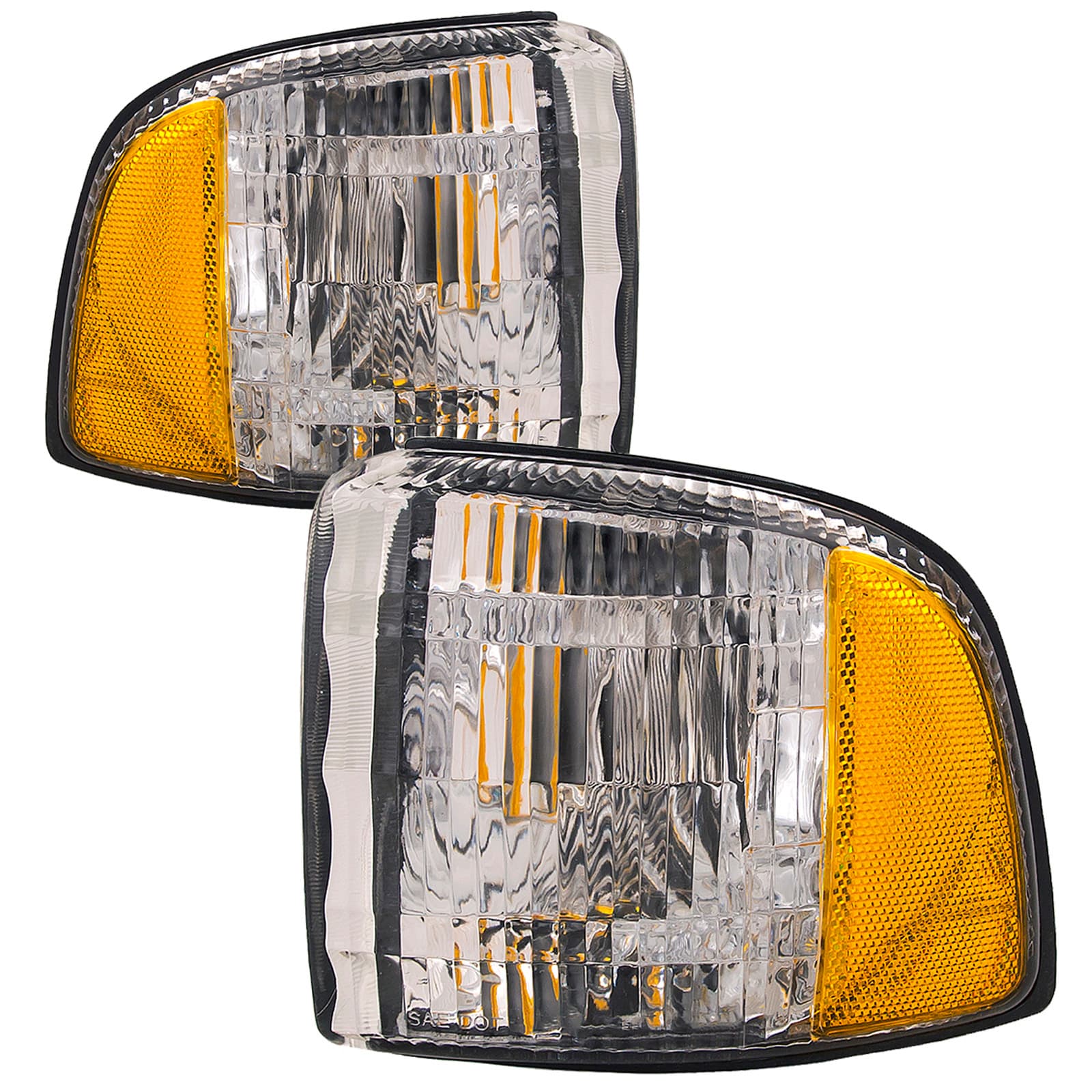 Corner Light Pair Left Driver Right Passenger Pair Assembly Fits 1994-2002 Dodge Ram Truck (Does Not Fit Van)