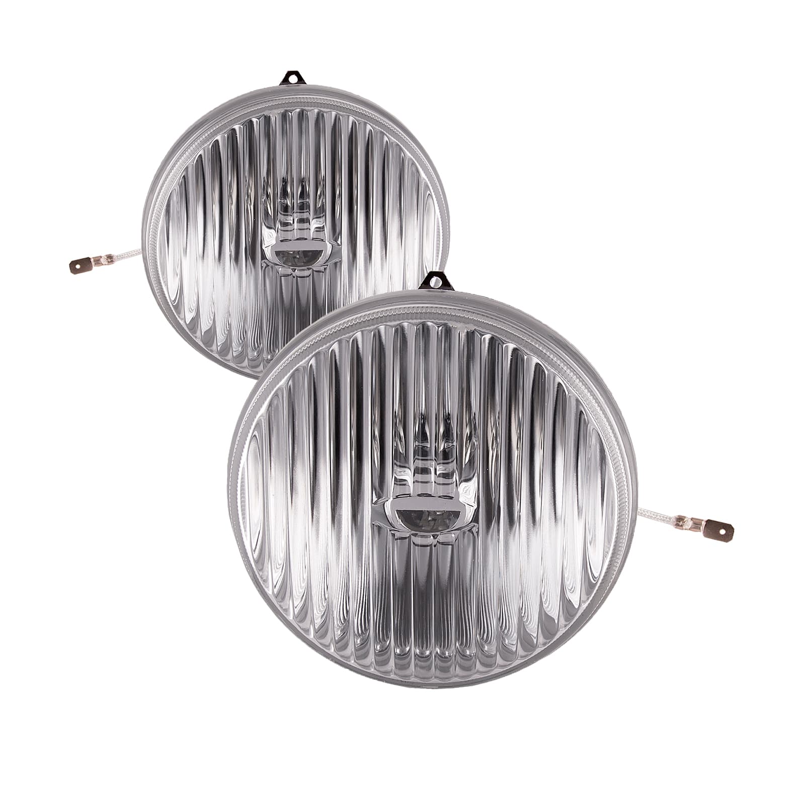 PERDE 87-93 Ford Mustang GT OE Style Fog Light (Set; Clear; Fluted Lens)