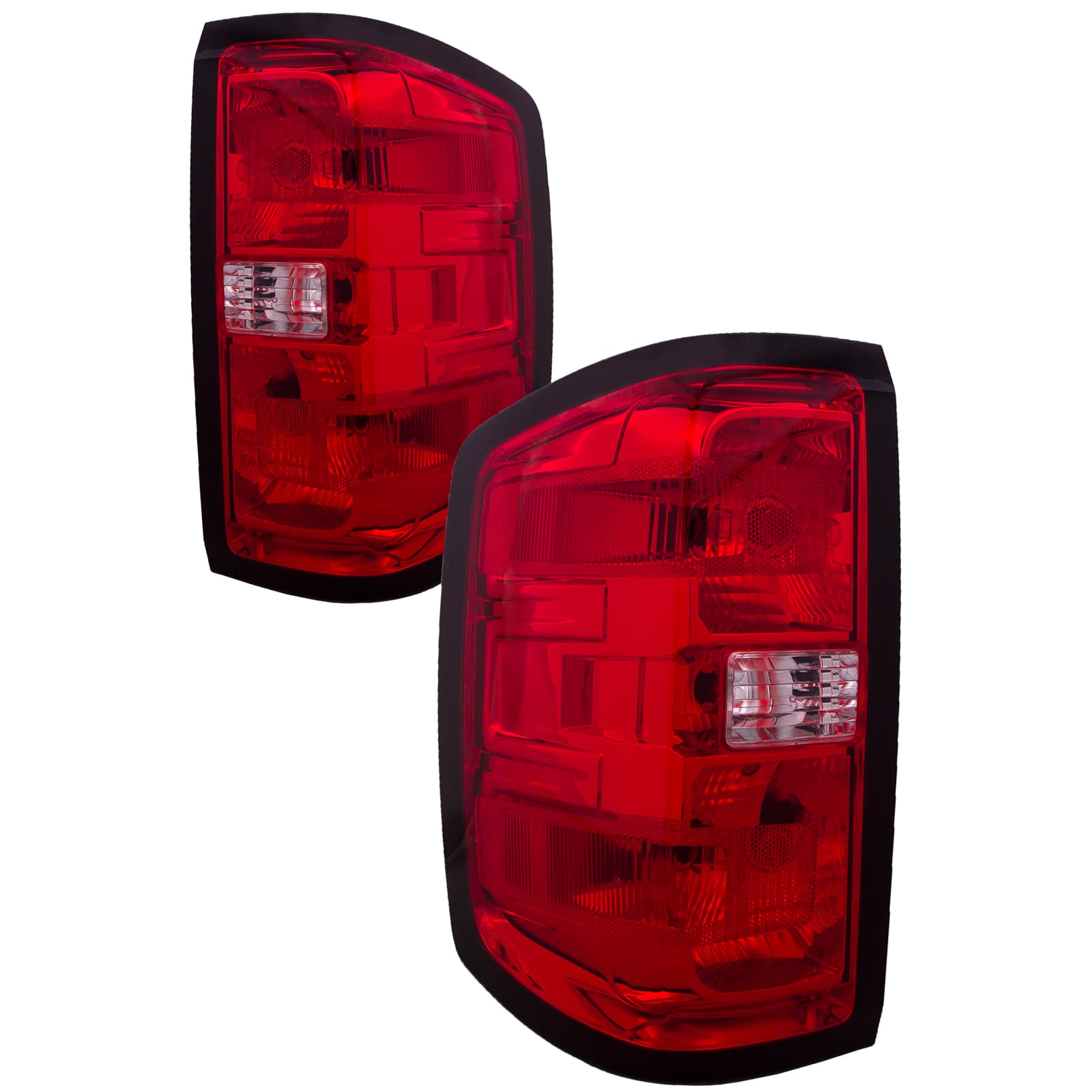Tail Light Set Fits 2014-2018 Chevrolet Silverado and GMC Sierra 3500 Dually Left Driver And Right Passenger Lamps