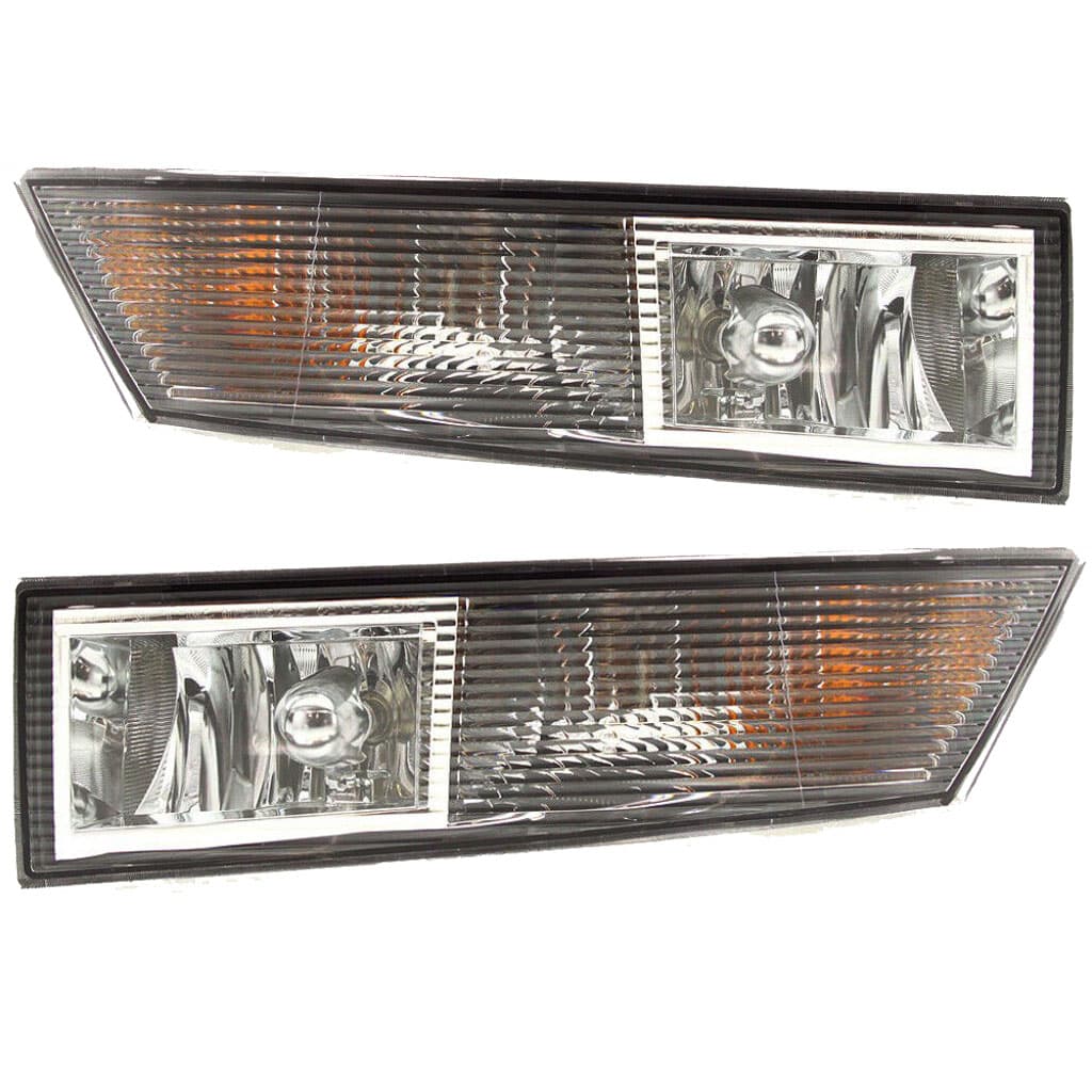 Fog Lights Set Fits 07-14 Cadillac Escalade CAPA Certified Pair Halogen