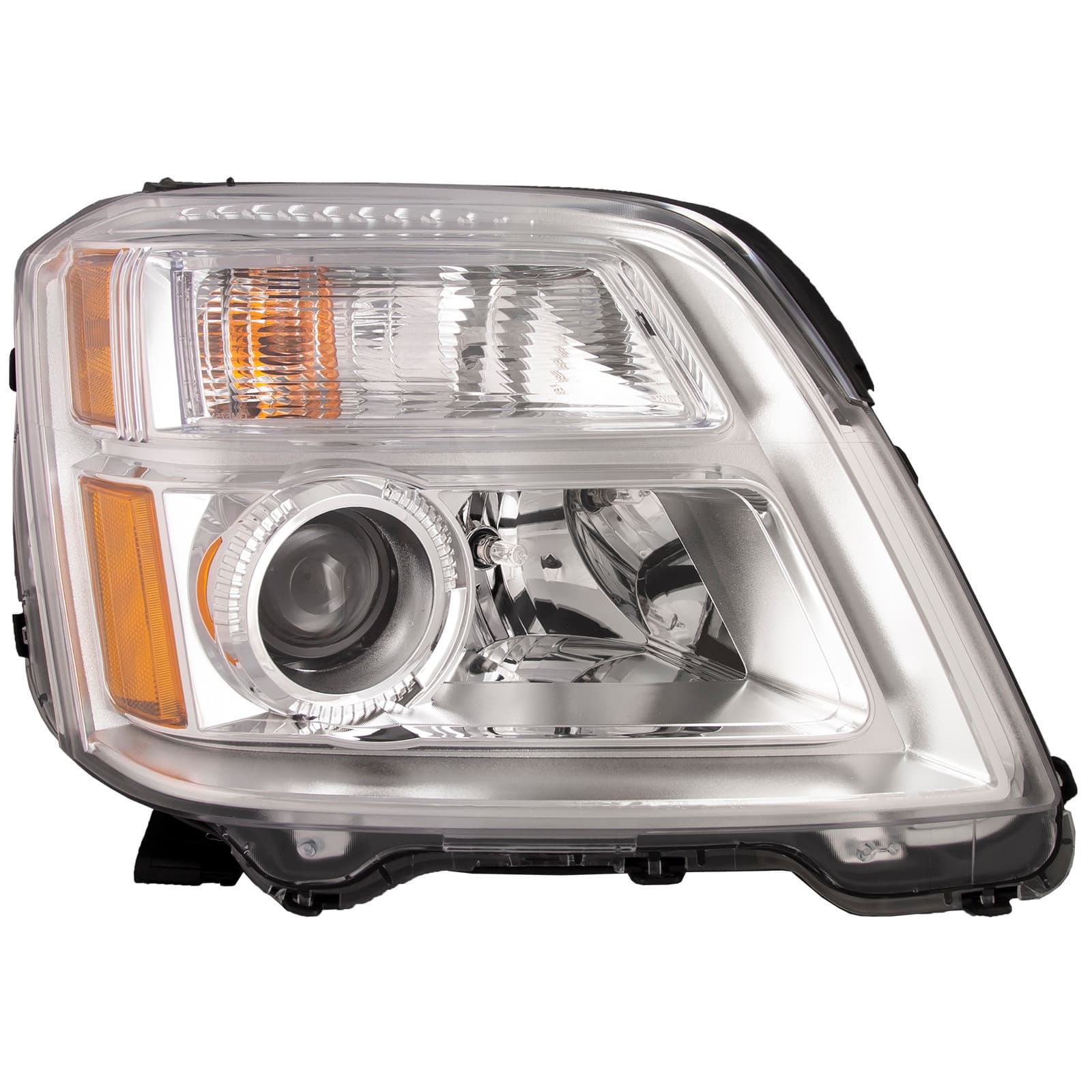 Headlight Halogen Chrome Right Passenger Assembly Fits 2010-2015 GMC Terrain