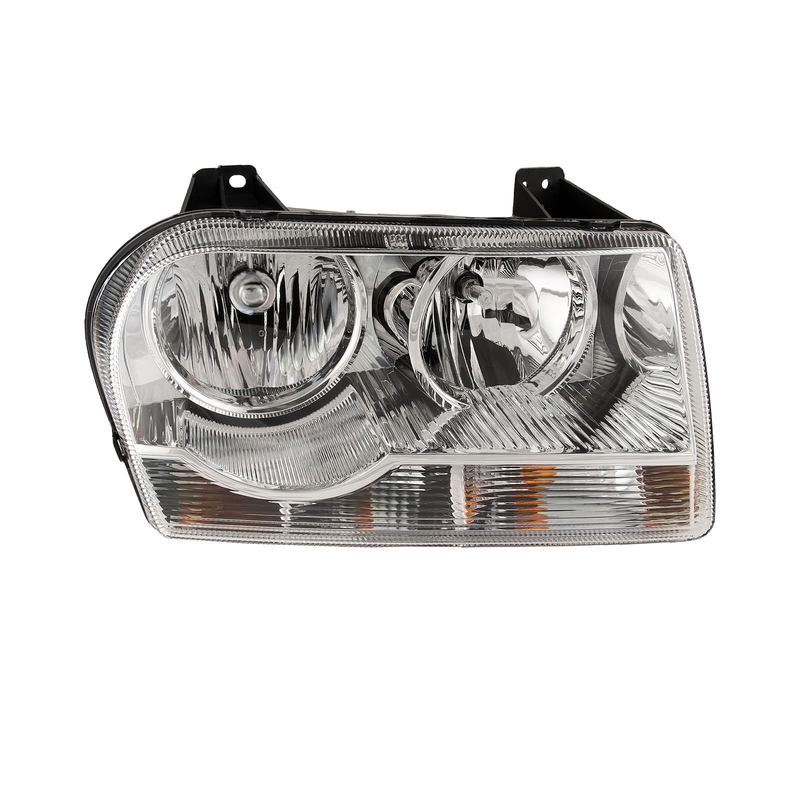 Headlight Fits 2005-2009 Chrysler 300 Chrome Housing Halogen Right Passenger Side Headlamp Assembly