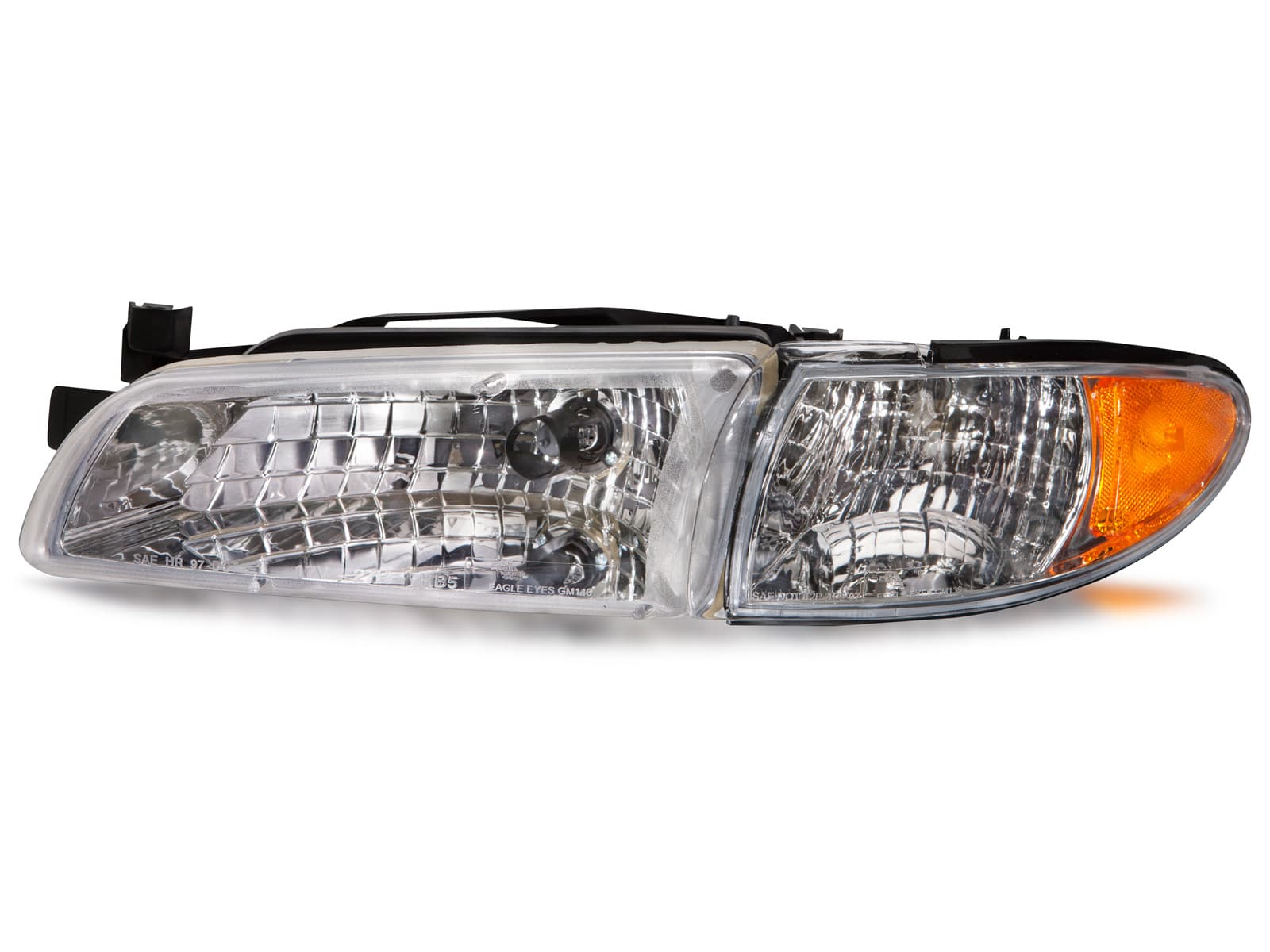 Headlight Halogen Chrome Left Driver Fits 1997-2003 Pontiac Grand Prix