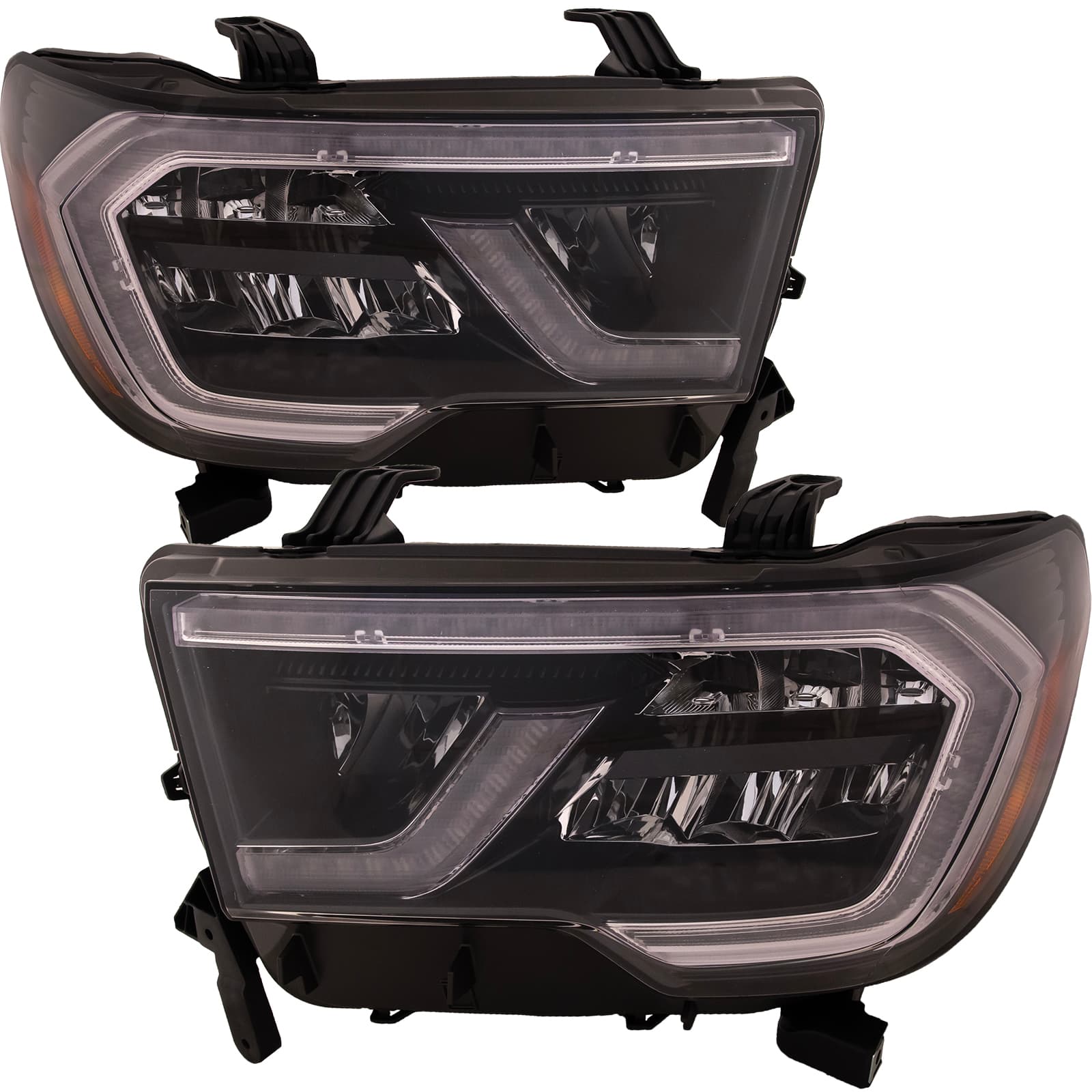 Headlights Set Fits 18-22 Toyota Sequoia Limited SR5 TRD Pair Headlamps